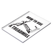 Workout Humor - How To Use A Treadmill Notitieboek (Linkerzijde)