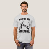 Workout Humor - How To Use A Treadmill T-shirt (Voorkant volledig)
