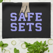 Workout Humor - oefen veilige sets - Novelty Gym Theedoek (Gevouwen)