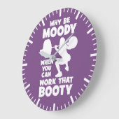 Workout Humor - Werk dat Booty, Women's Funny Gym Grote Klok (Hoek)
