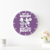 Workout Humor - Werk dat Booty, Women's Funny Gym Grote Klok (Huis)