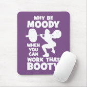 Workout Humor - Werk dat Booty, Women's Funny Gym Muismat (Met muis)