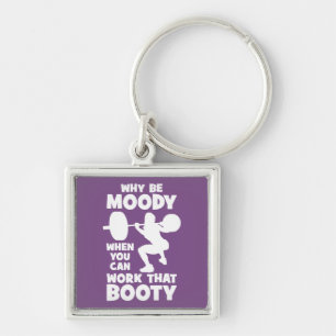 Workout Humor - Werk dat Booty, Women's Funny Gym Sleutelhanger