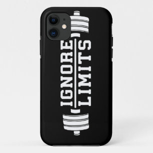 Workout Inspiration - Grenzen negeren - Motivatie iPhone 11 Hoesje