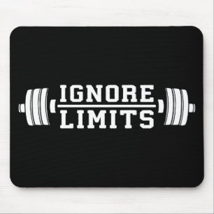 Workout Inspiration - Grenzen negeren - Motivatie Muismat