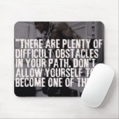 Workout Inspirerend woorden - Obstakels Muismat (Met muis)