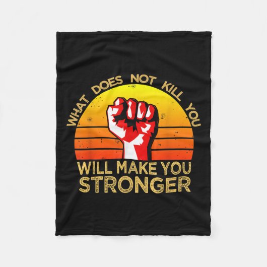 Workout Insration Motivational Saying Men Women  Fleece Deken (Voorkant)