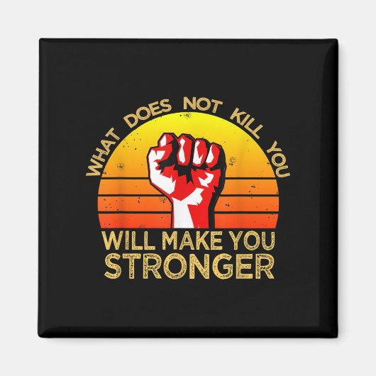 Workout Insration Motivational Saying Men Women  Magneet (Voorkant)