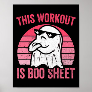 Workout is een Halloween Gym Ghost Poster