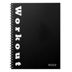 WORKOUT Journal Fitness Planning Diet & Gym Custom Notitieboek