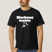 Workout Junkie Mannen waarde T-shirt (Voorkant)