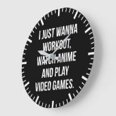 Workout, kijken anime, spelen video games - Grappi Grote Klok (Hoek)
