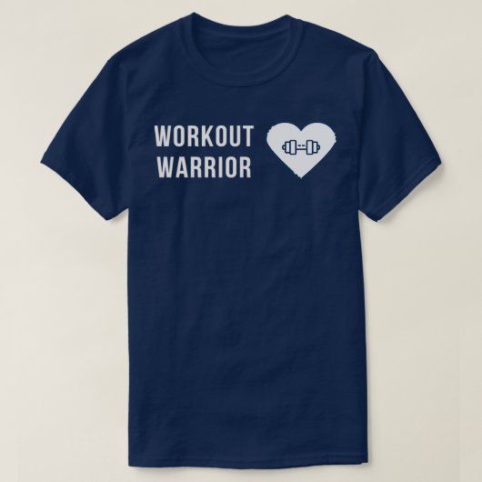 Workout-krijger T-shirt (Design voorkant)