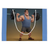 Workout Man Groot Cadeauzakje (Achterkant)