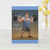 Workout Man Kaart (Gele Bloem)