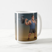 Workout Man Koffiemok (Voorkant rechts)