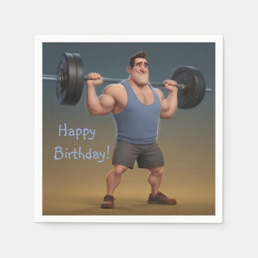 Workout Man Servet (Voorkant)