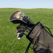 Workout Met Mijn Hond Retro Zonsondergang Golfheadcover (Insitu)