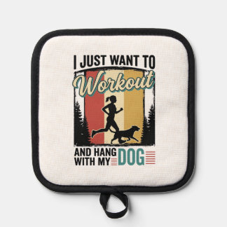 Workout Met Mijn Hond Vintage Hardloopshirt Ontwer Pannenlap