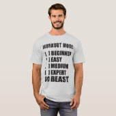 Workout Mode - BEAST T-shirt (Voorkant volledig)