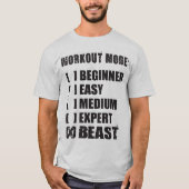 Workout Mode - BEAST T-shirt (Voorkant)