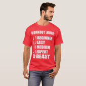 Workout Mode - BEAST T-shirt (Voorkant volledig)