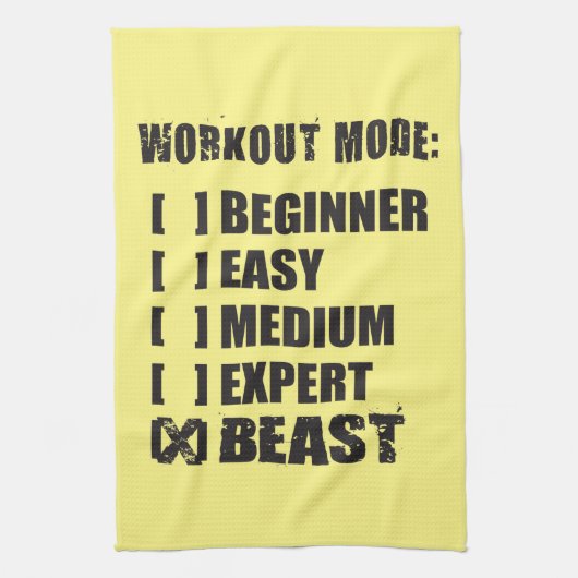 Workout Mode - BEAST Theedoek (Verticaal)