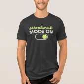 Workout-modus aan: Fitness-switch Tri-Blend Shirt (Voorkant)