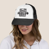 Workout Motivatie - Bouw jezelf - Barbell Trucker Pet (In situ)