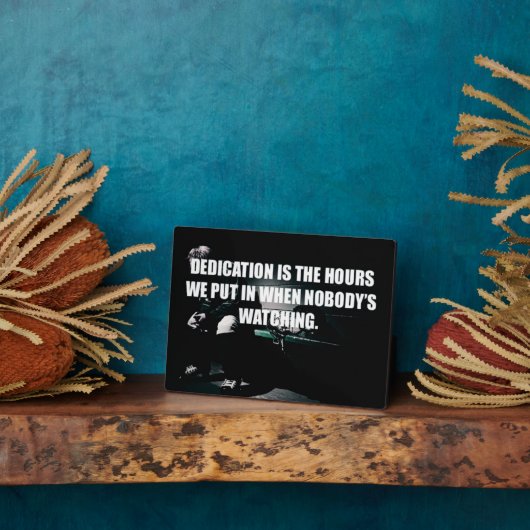 Workout Motivatie - Toewijding Fotoplaat (Zijkant)