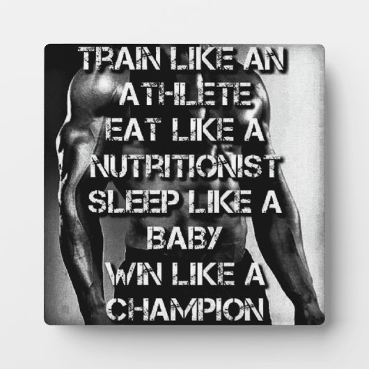 Workout Motivatie - Train als een atleet Fotoplaat (Voorkant)