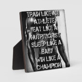Workout Motivatie - Train als een atleet Fotoplaat (Voorkant)