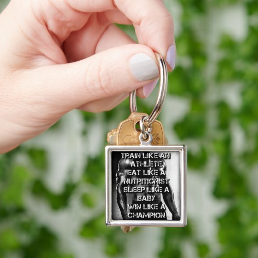Workout Motivatie - Train als een atleet Sleutelhanger (Hand)