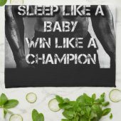 Workout Motivatie - Train als een atleet Theedoek (Gevouwen)