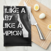 Workout Motivatie - Train als een atleet Theedoek (Quarter Fold)