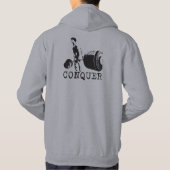 Workout Motivatie - Veroveren Hoodie (Achterkant)