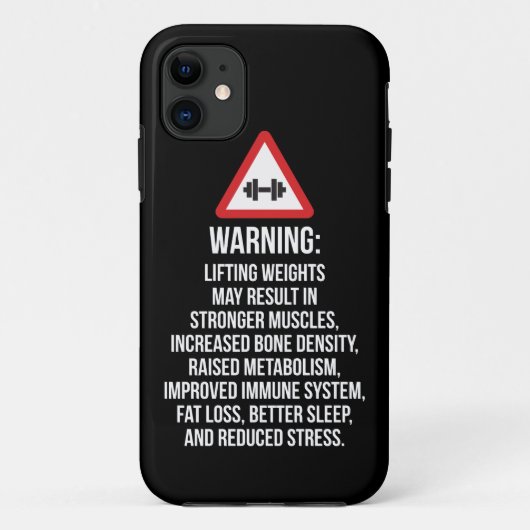 Workout Motivatie - WAARSCHUWING - Voordelen van h Case-Mate iPhone Case (Achterkant)