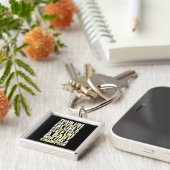 Workout Motivatie - Win als een kampioen Sleutelhanger (Zijkant)