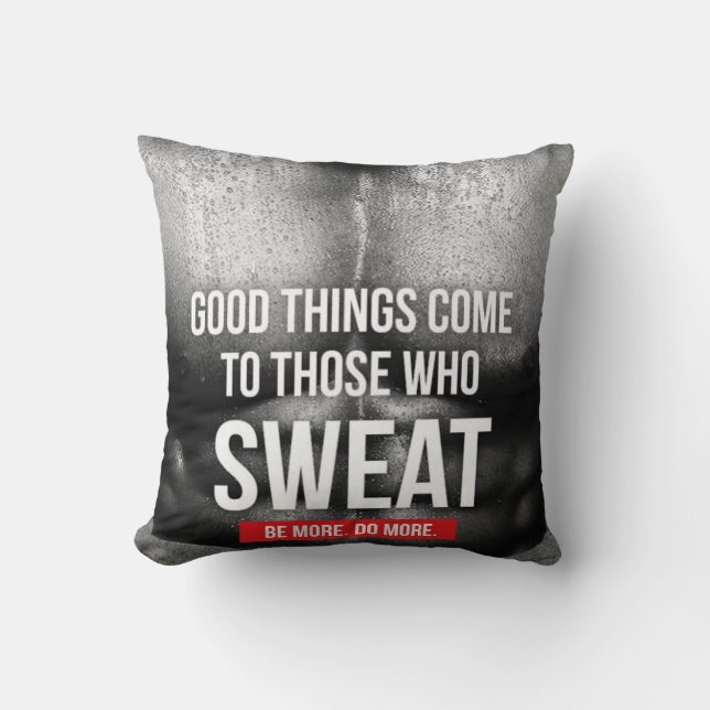 Workout Motivatie - Zweet Kussen (Voorkant)