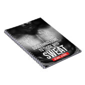 Workout Motivatie - Zweet Notitieboek (Rechterzijde)