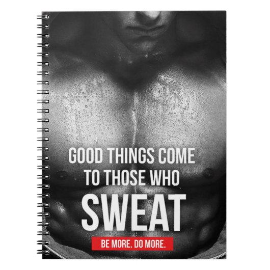 Workout Motivatie - Zweet Notitieboek (Voorkant)