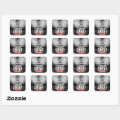 Workout Motivatie - Zweet Vierkante Sticker (Vel)