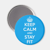 Workout Motivation - Keep Calm and Stay Fit Magneet (Voorkant / Achterkant)