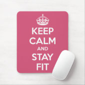Workout Motivation - Keep Calm and Stay Fit Muismat (Met muis)
