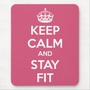 Workout Motivation - Keep Calm and Stay Fit Muismat