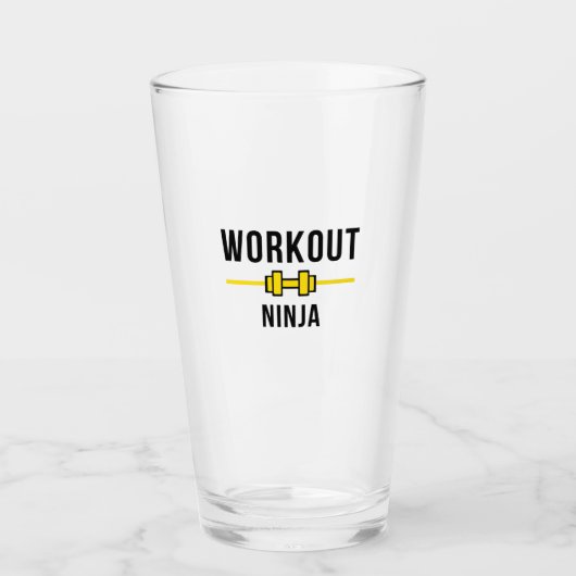 Workout ninja glas (Voorkant)