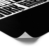 Workout Nobody Cares Work Harder Gym Motivation Me Poster (Hoek)