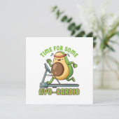 Workout Oefening Grappige Humor Gezegden Quotes Kaart (Staand voorkant)