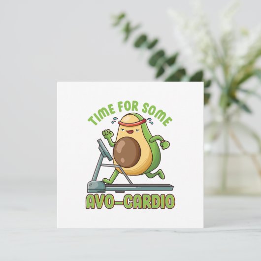 Workout Oefening Grappige Humor Gezegden Quotes Kaart (Staand voorkant)