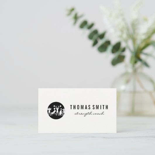 Workout Oefeningen | Fitness Visitekaartje (Staand voorkant)